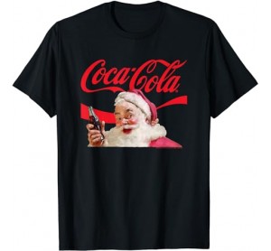 Coca Cola  Santa Closeup T-Shirt